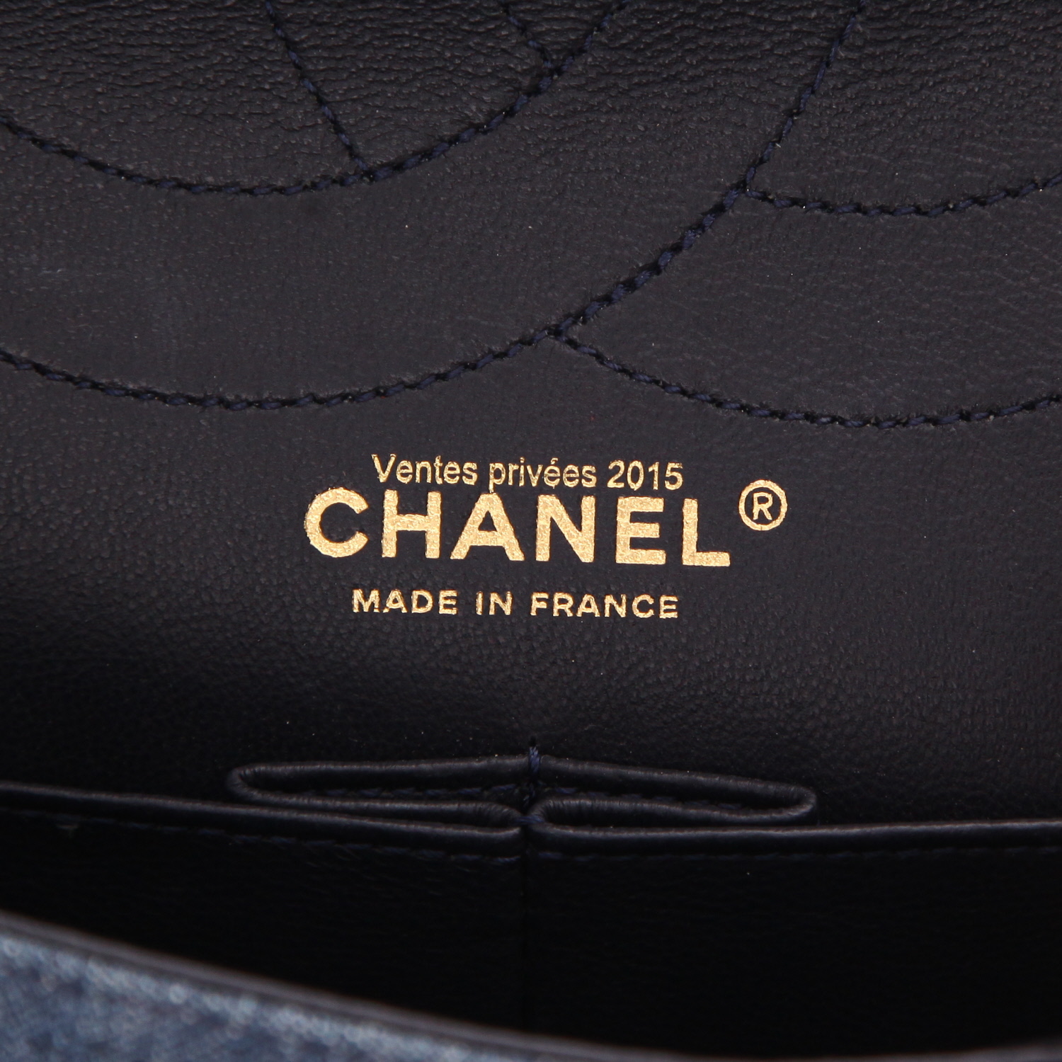 Sac à main Chanel  2.55 en denim bleu - Detail D2