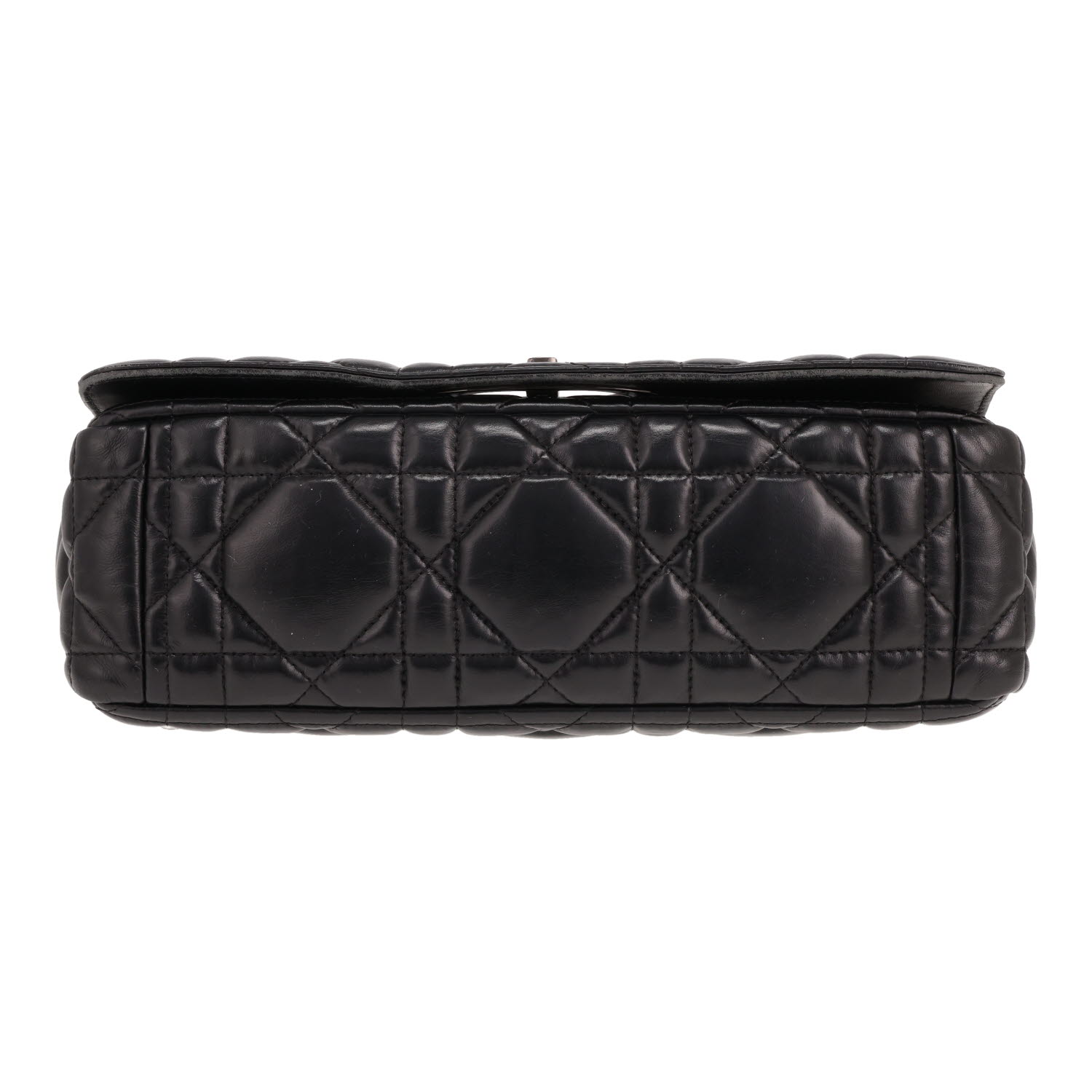 Bolso bandolera Dior Caro, modelo grande, de piel Cannage Noir - Detail D1