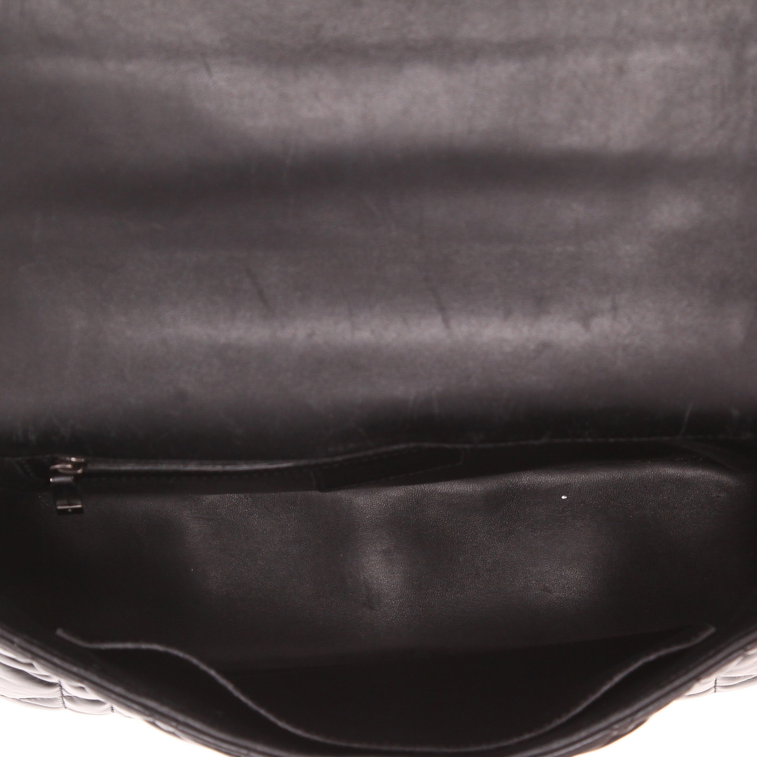 Dior Caro large shoulder bag in black cannage leather - Detail D3