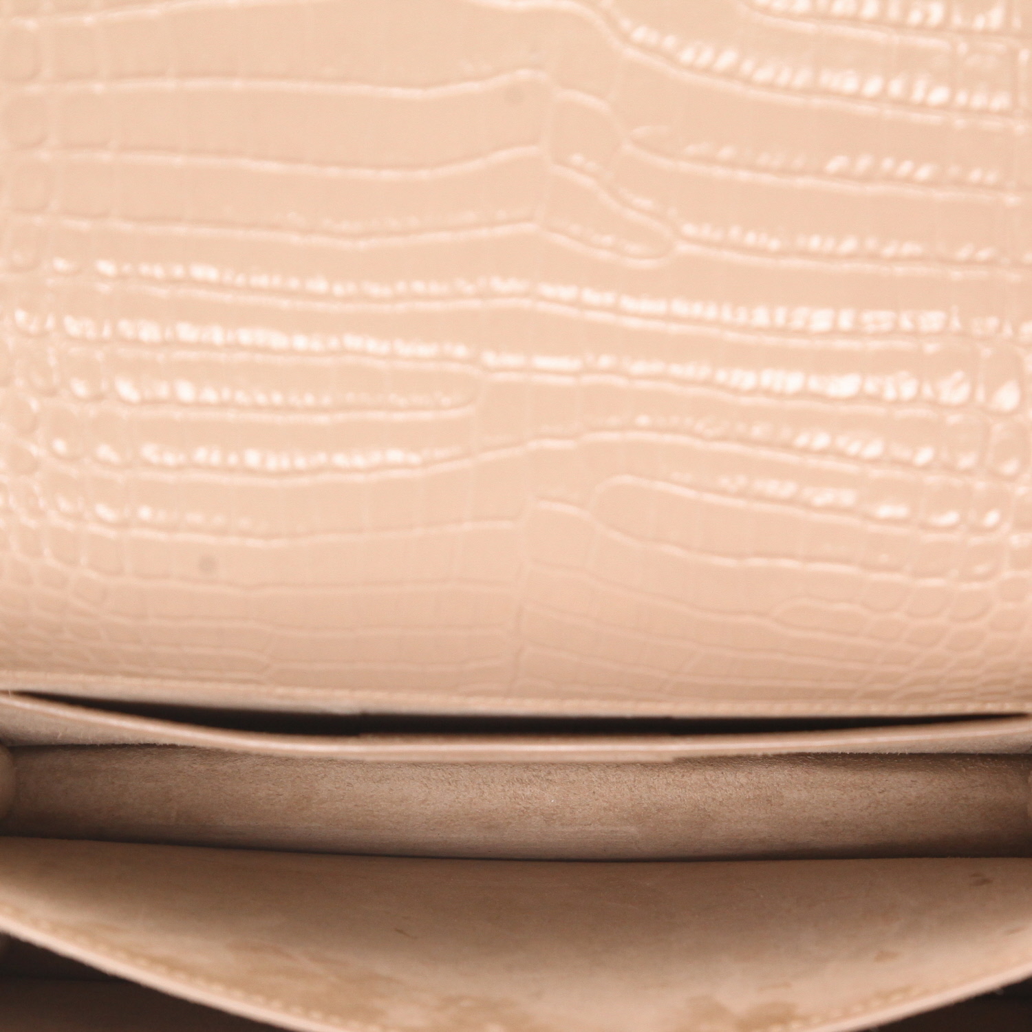 Sac à main Saint Laurent  Sunset en cuir beige - Detail D4
