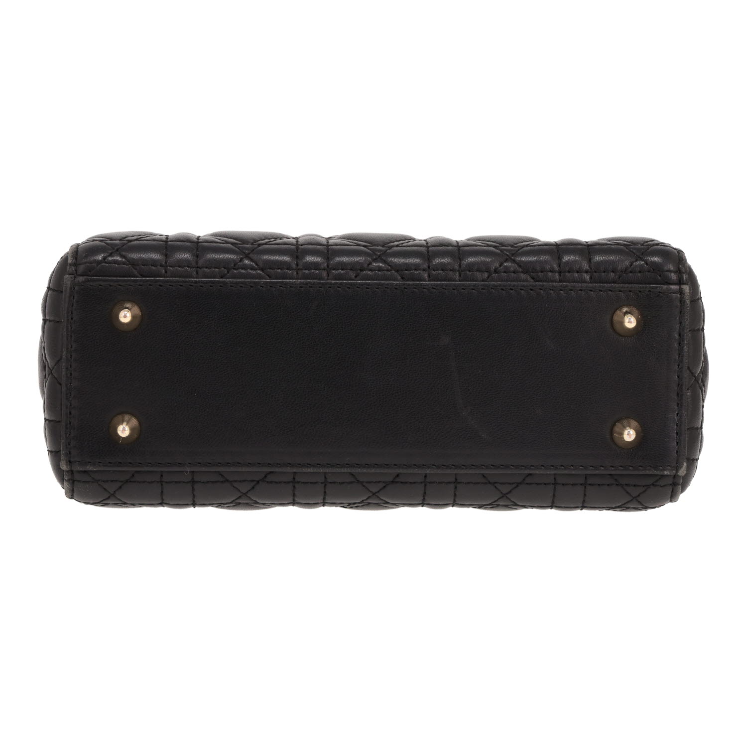 Borsa Dior Lady Dior in pelle cannage nera - Detail D1