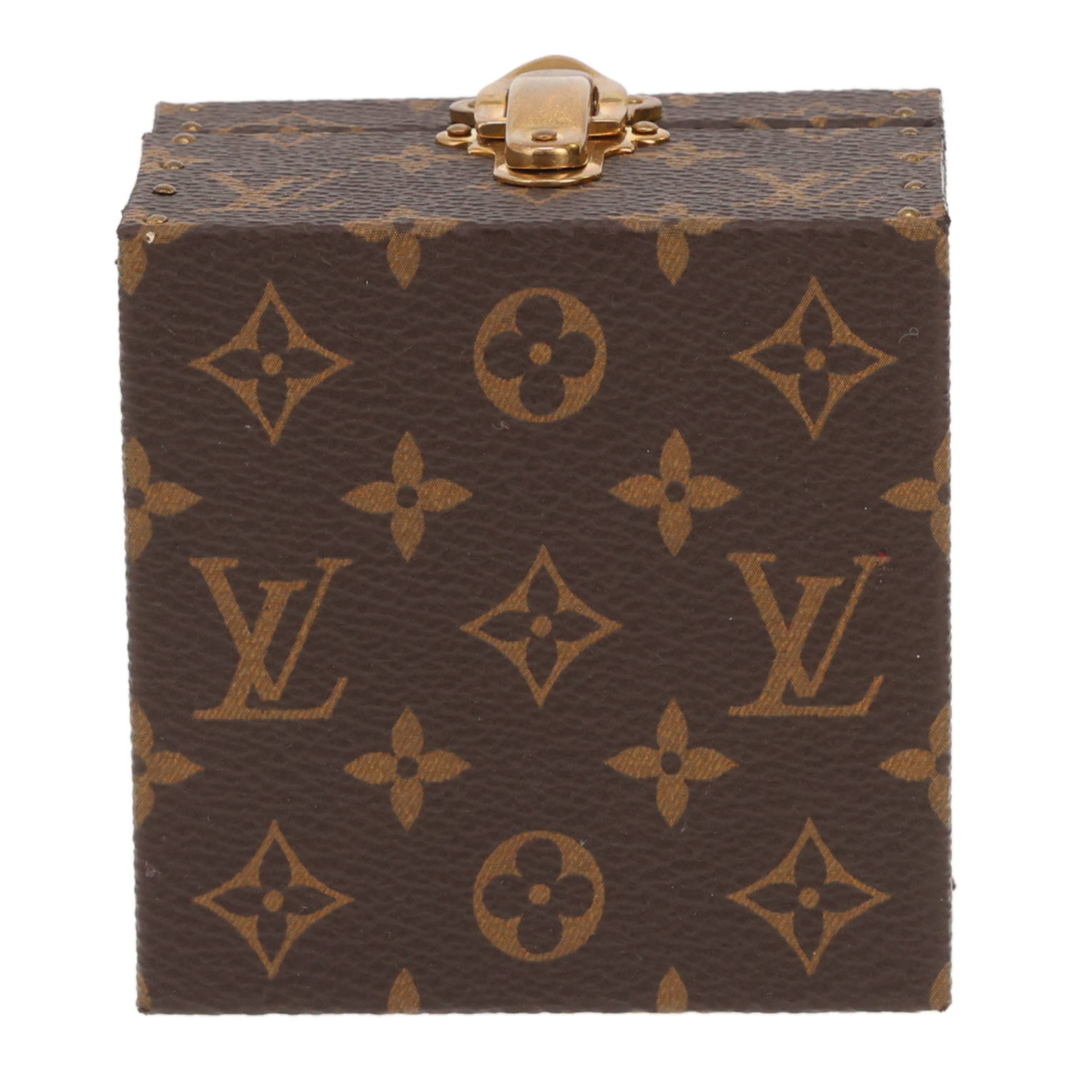 Boîte à bijoux Louis Vuitton   en toile monogram marron - Detail D1