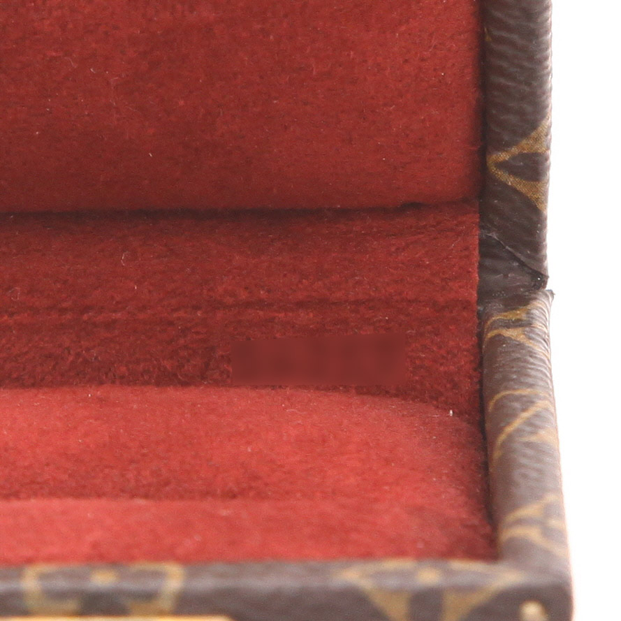 Boîte à bijoux Louis Vuitton   en toile monogram marron - Detail D4