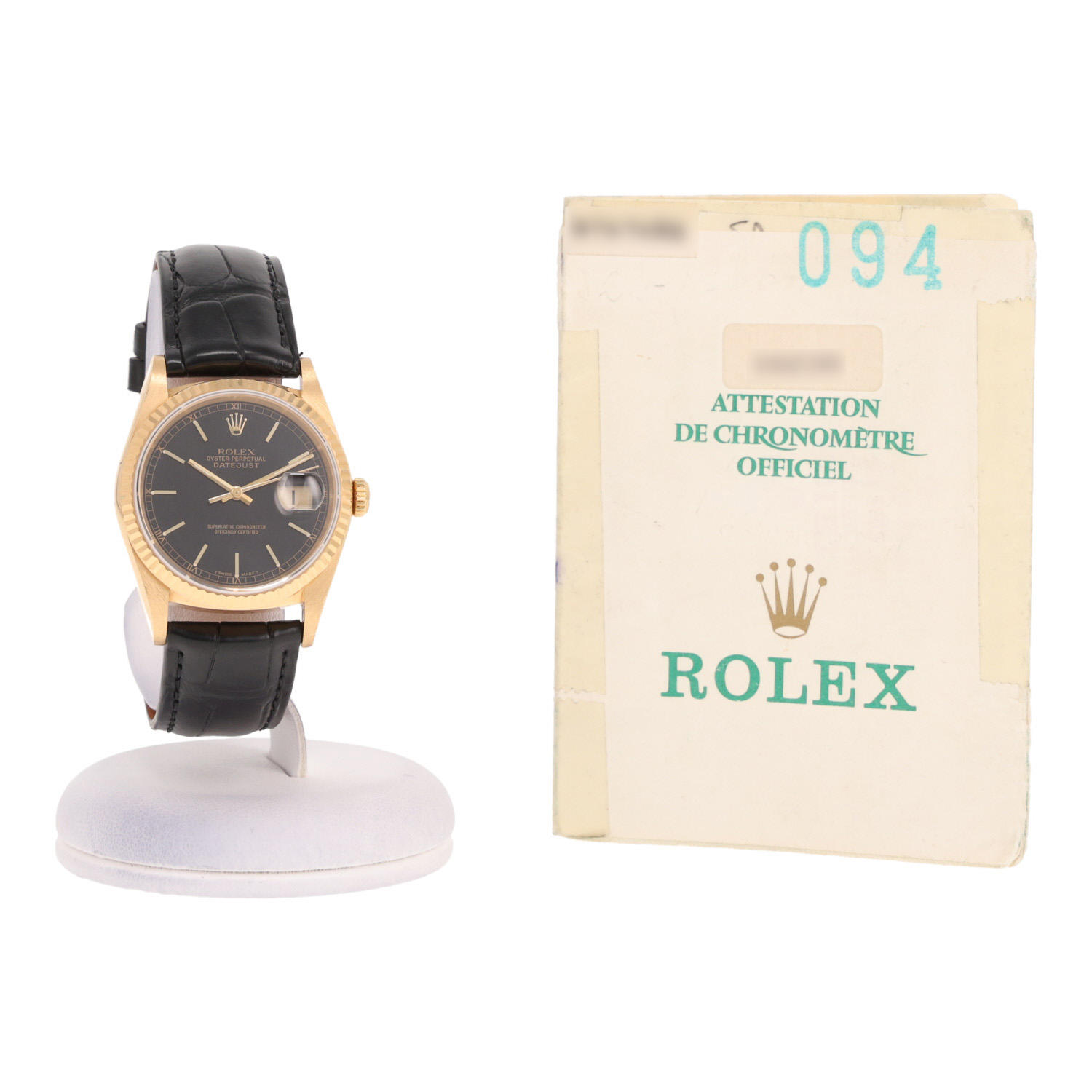 Rolex Datejust watch in yellow gold, Ref: Rolex - 16238  Circa 1991