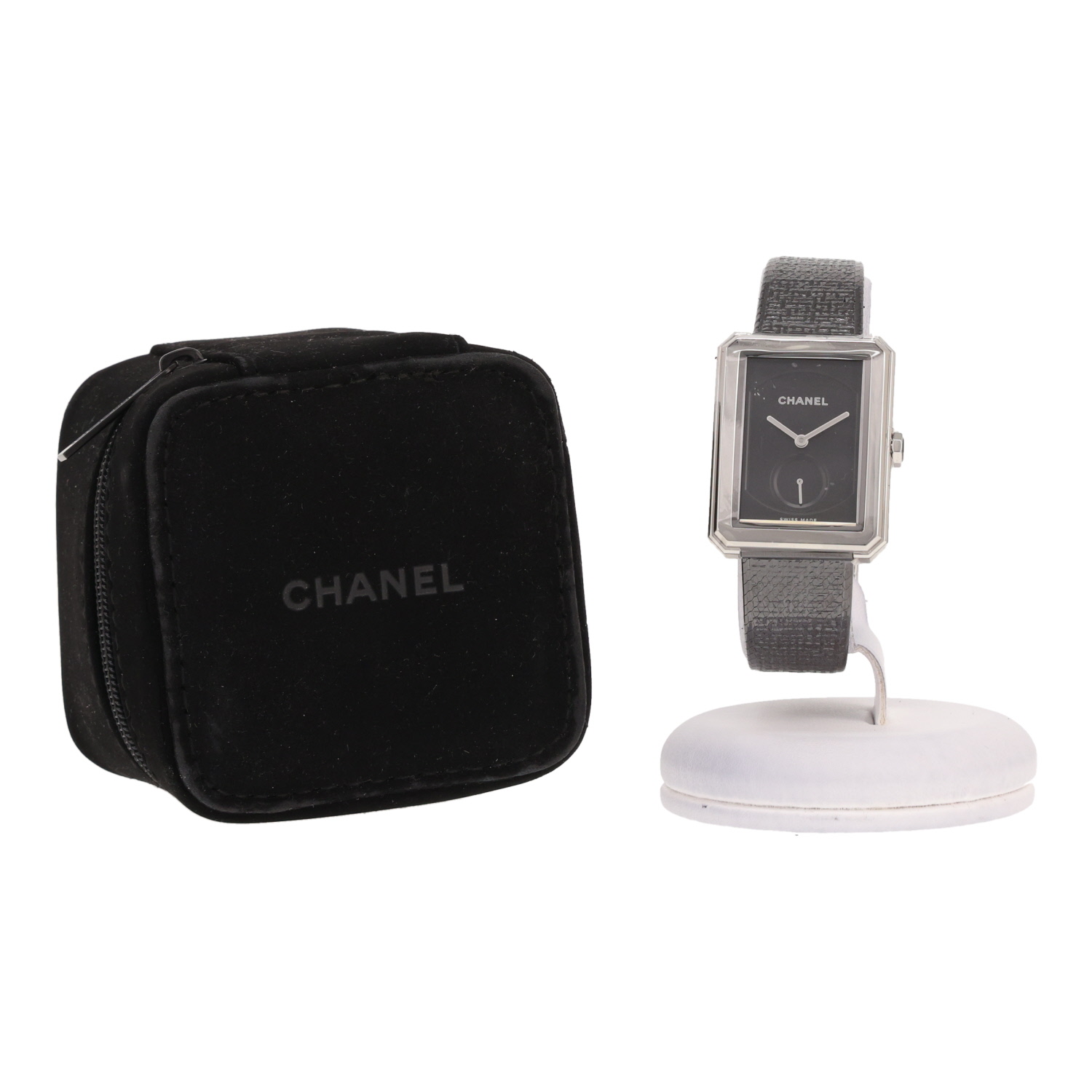 Chanel Boyfriend Tweed large steel watch, Ref: Chanel - H5201, circa 2020