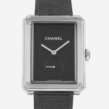 Montre Chanel Boyfriend Tweed grand modèle  en acier Ref: Chanel - H5201  Vers 2020