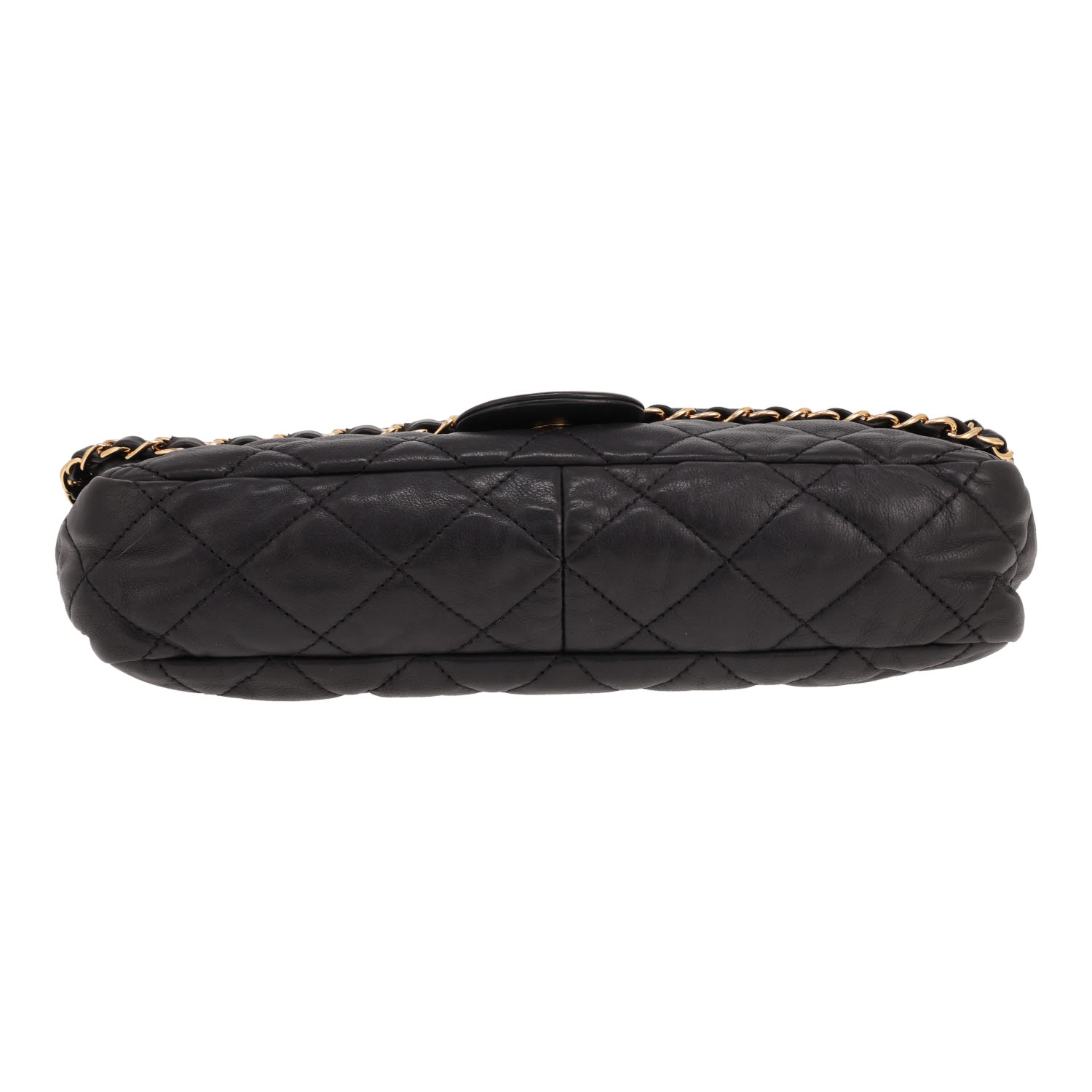 Chanel handbag  Black quilted leather flap bag - Detail D1