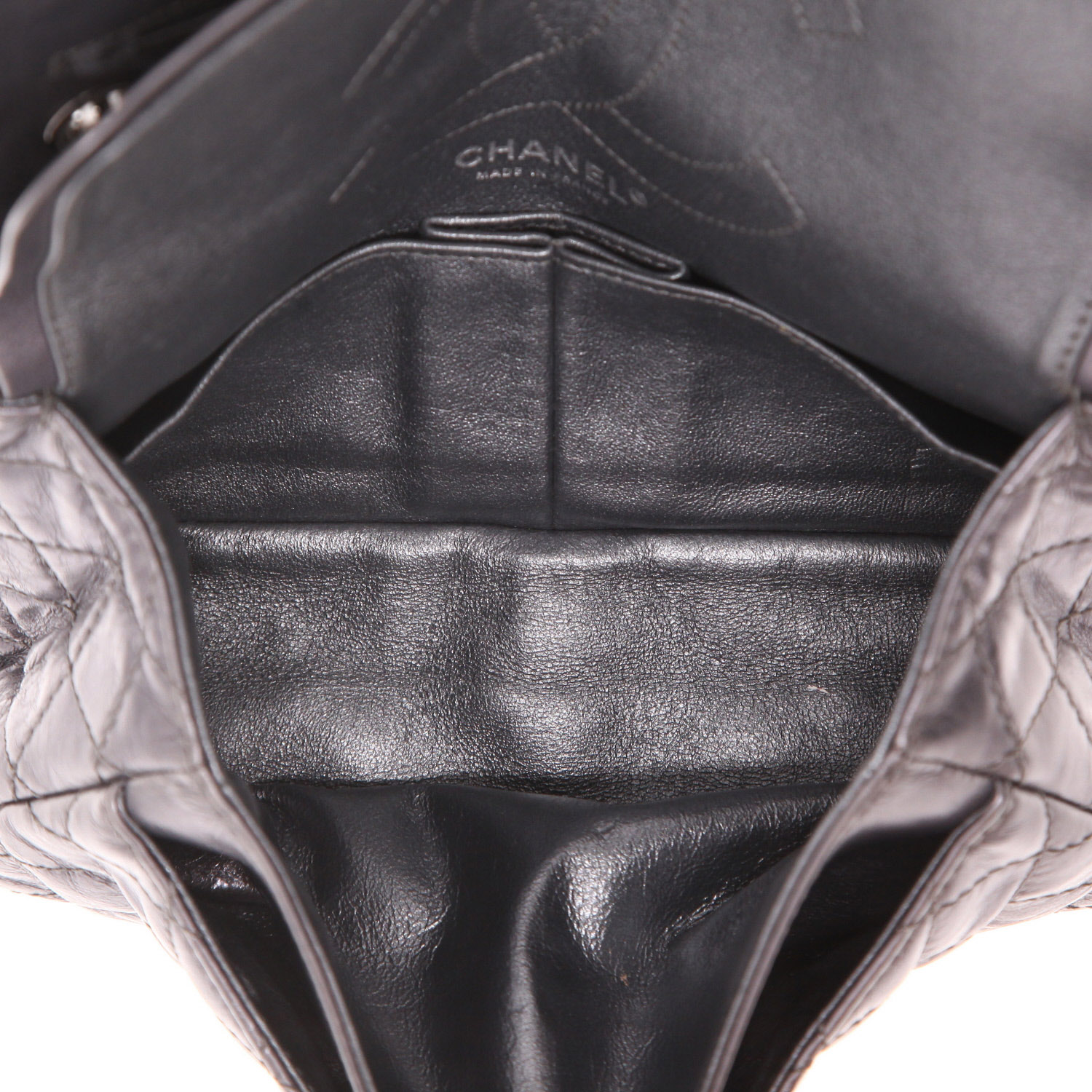 Borsa Chanel 2.55 in pelle trapuntata argentata - Detail D3