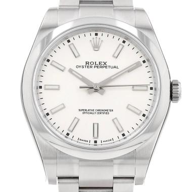 Montre Rolex Oyster Perpetual en acier Ref: Rolex - 114300  Vers 2018