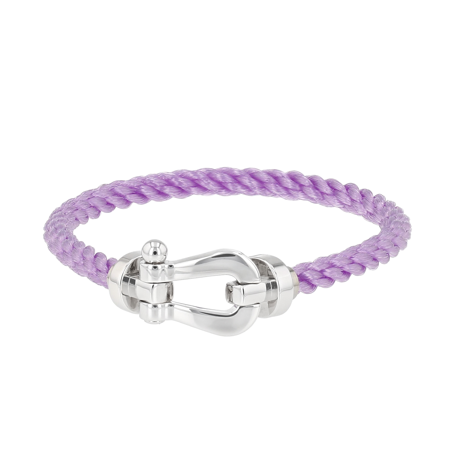 Bracciale Fred Force 10, modello grande, in oro bianco - Detail D1