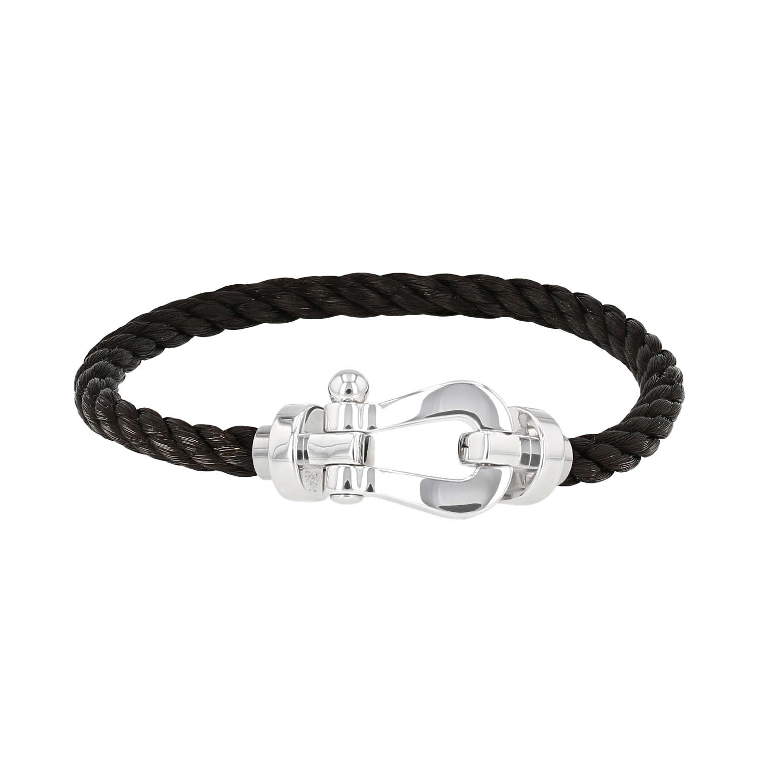 Pulsera Fred Force 10, modelo grande, en oro blanco - Detail D3