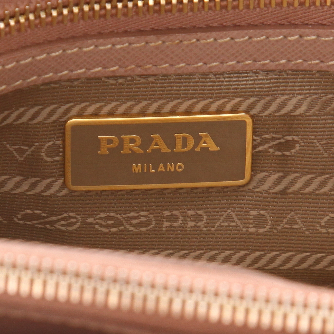 Bolso Prada «Galleria» de piel saffiano rosa pálido - Detail D2