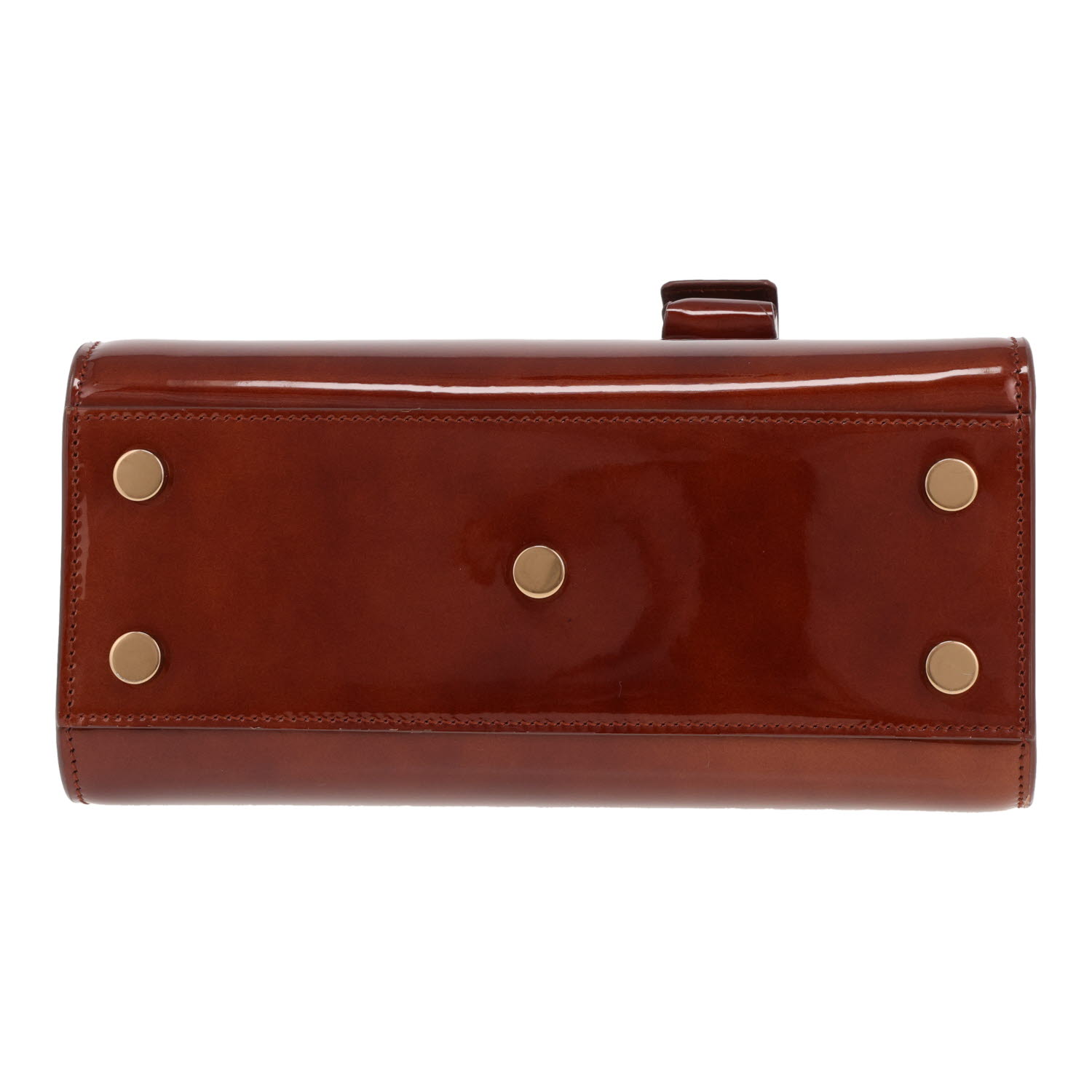 Saint Laurent handbag  Baby day bag in brown patent leather - Detail D1