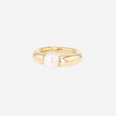 Cartier ring in yellow gold and cultured pearl