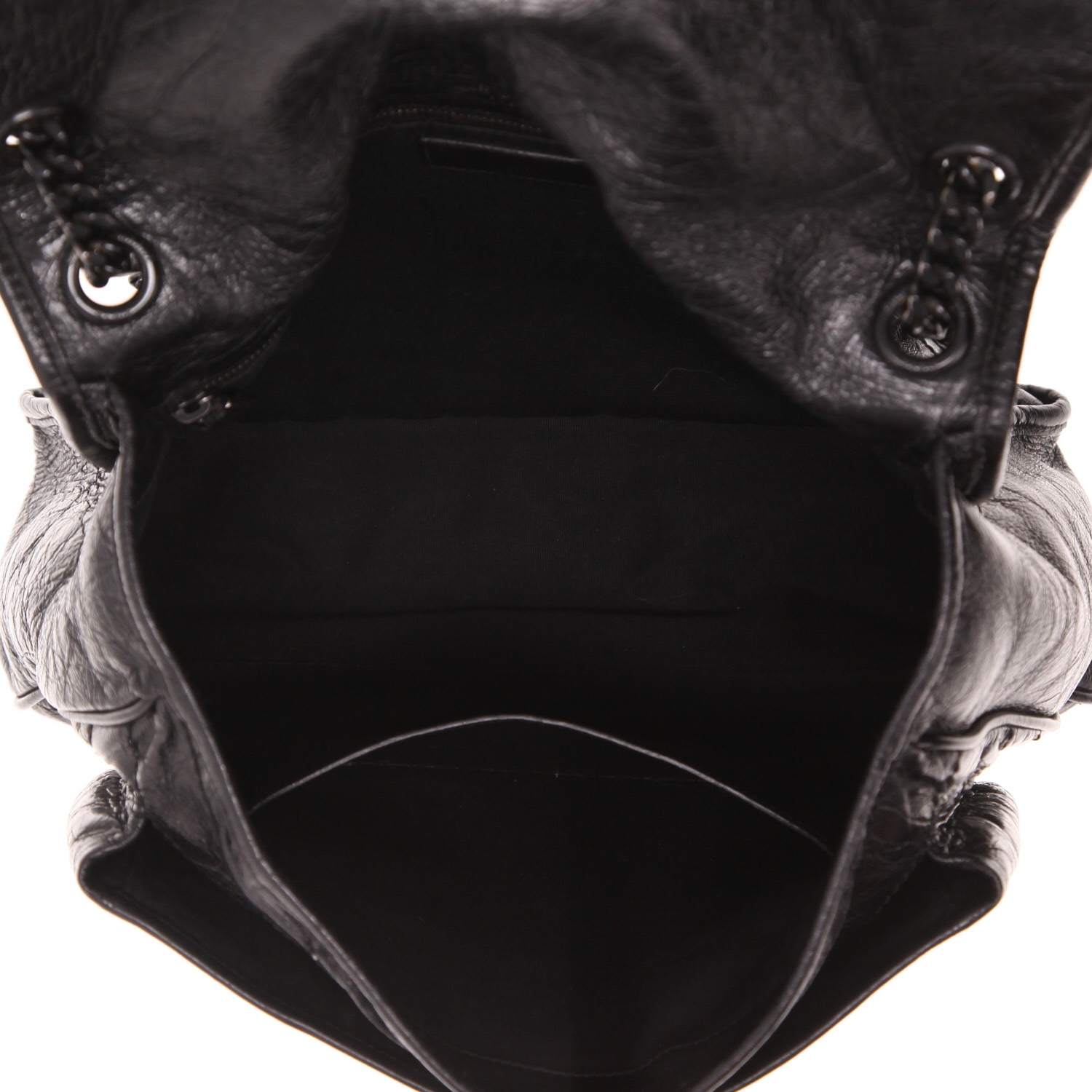 Bolso bandolera Niki de Saint Laurent, de piel negra - Detail D3