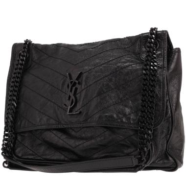 Sac bandoulière Saint Laurent  Niki en cuir noir