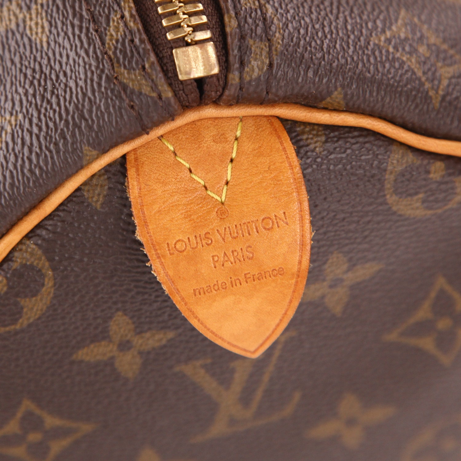 Louis Vuitton Keepall 50 travel bag in brown Monogram canvas and natural leather - Detail D2