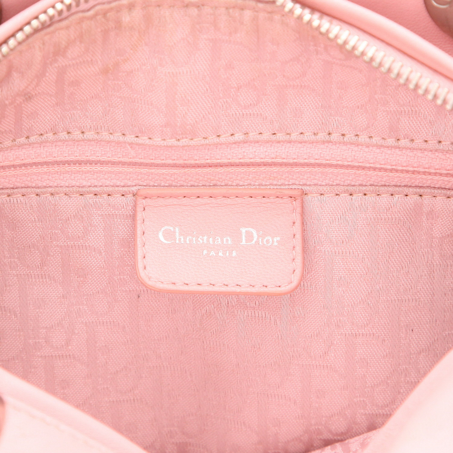 Borsa Dior Lady Dior in pelle cannage rosa - Detail D2