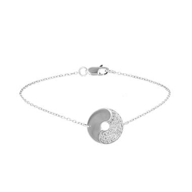 Bracelet Dinh Van Double Sens en or blanc et diamants