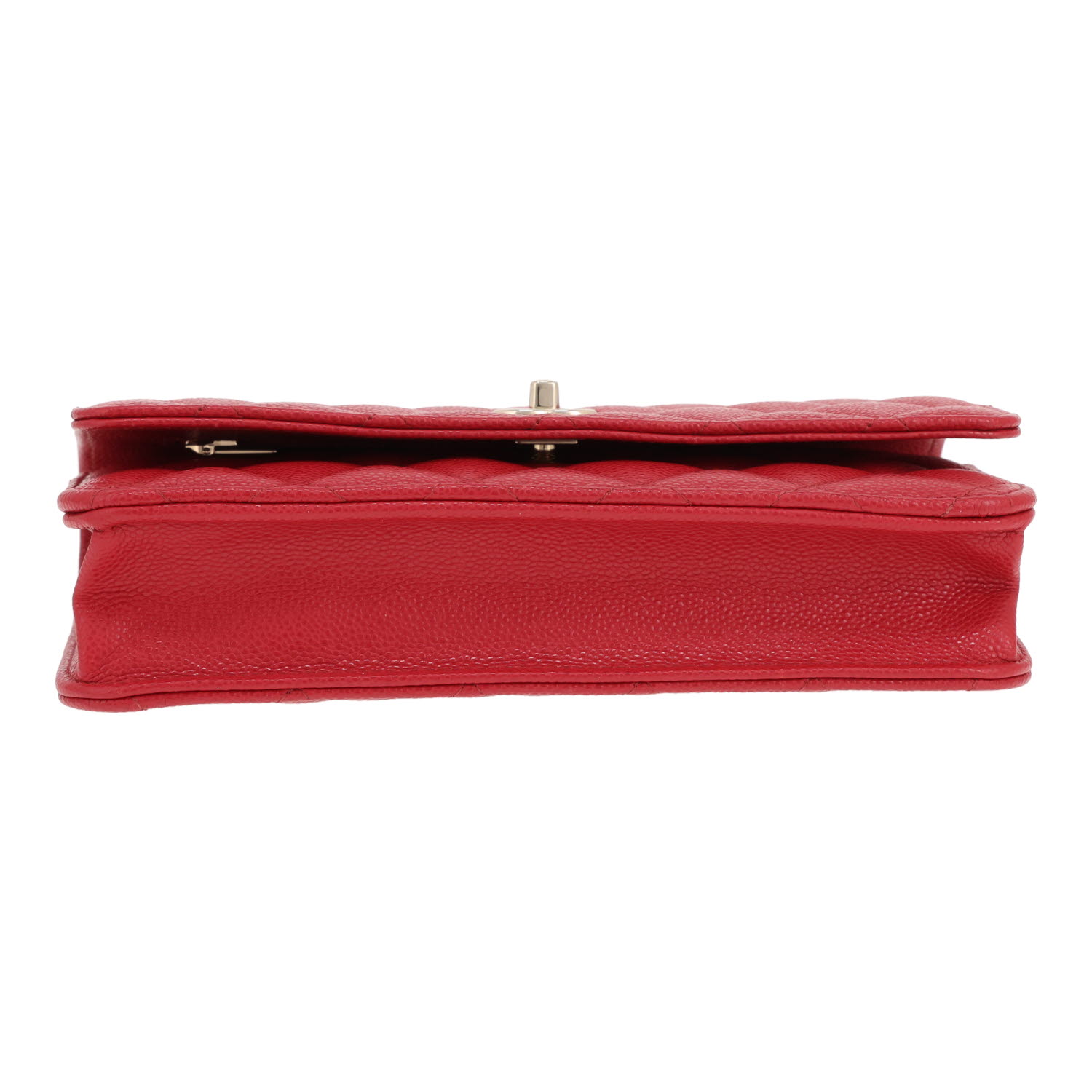 Chanel ‘Wallet on Chain’ shoulder bag in red quilted leather - Detail D1