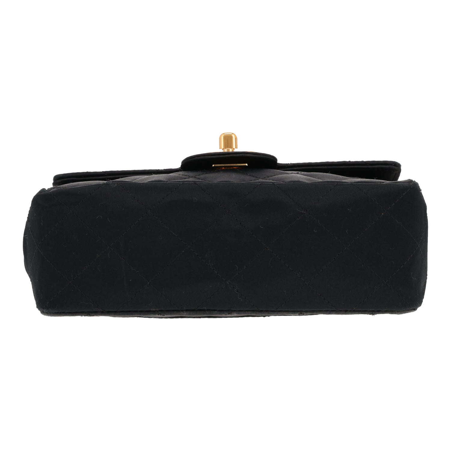 Borsa a tracolla Chanel Timeless Mini in raso nero - Detail D1
