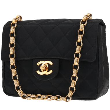 Borsa a tracolla Chanel Timeless Mini in raso nero