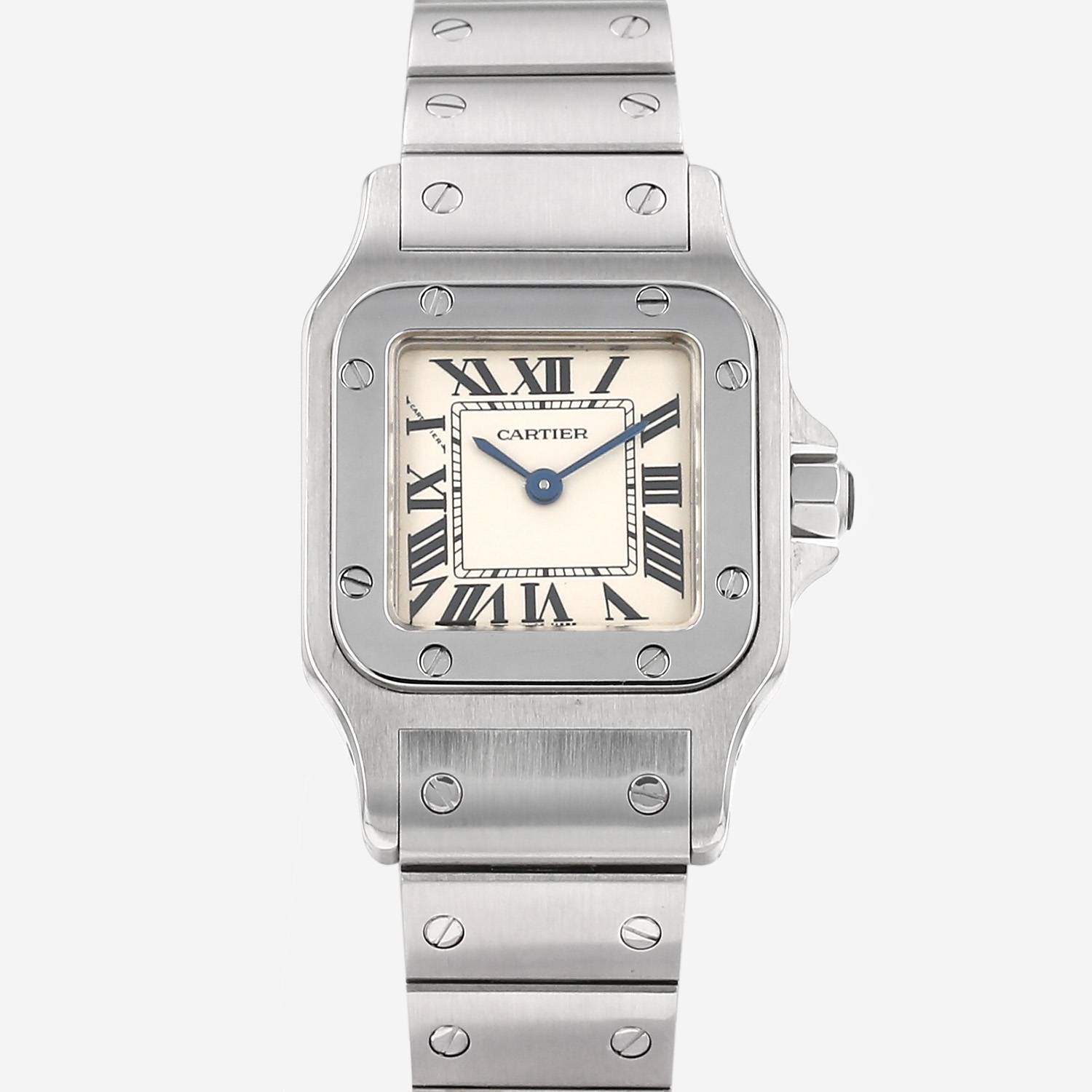 Cartier Santos small model watch in steel, Ref: Cartier - 3887, circa 2010