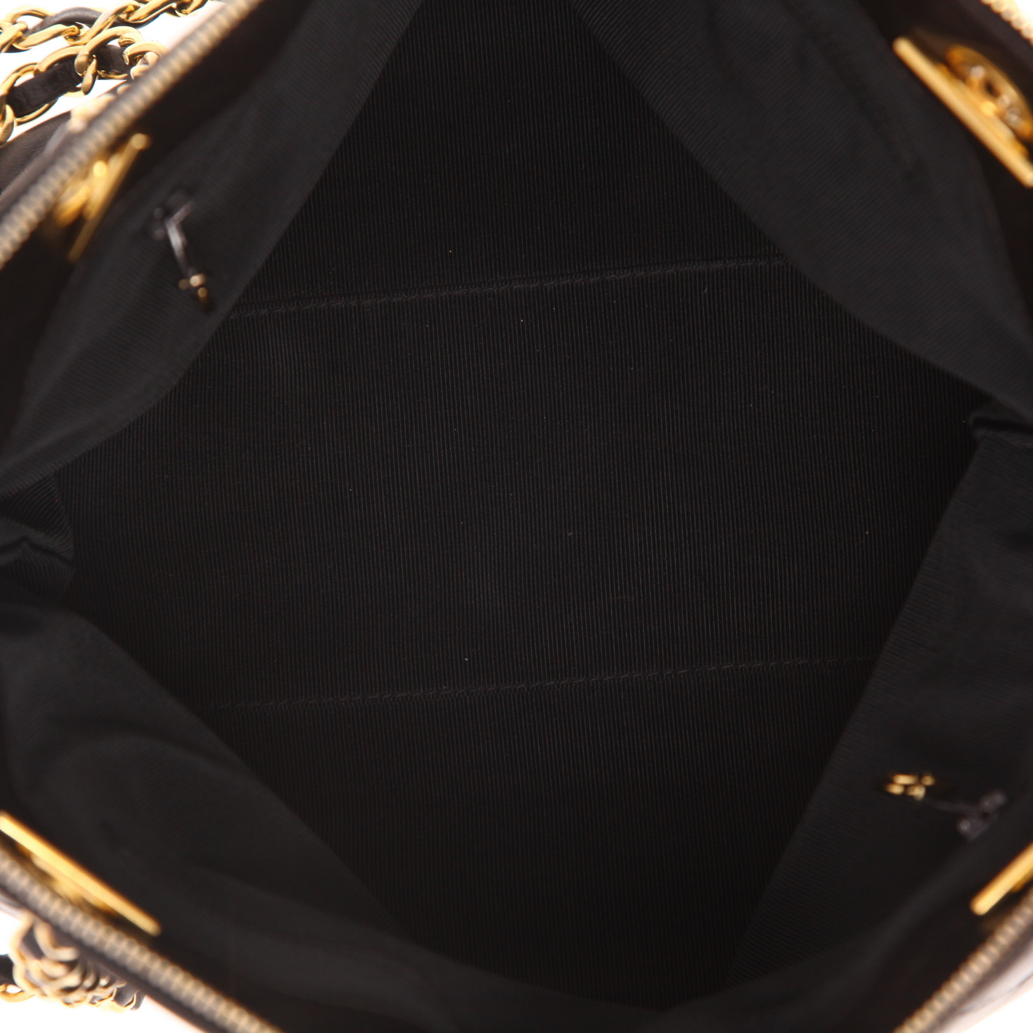 Bolso Chanel vintage de piel acolchada negra - Detail D3