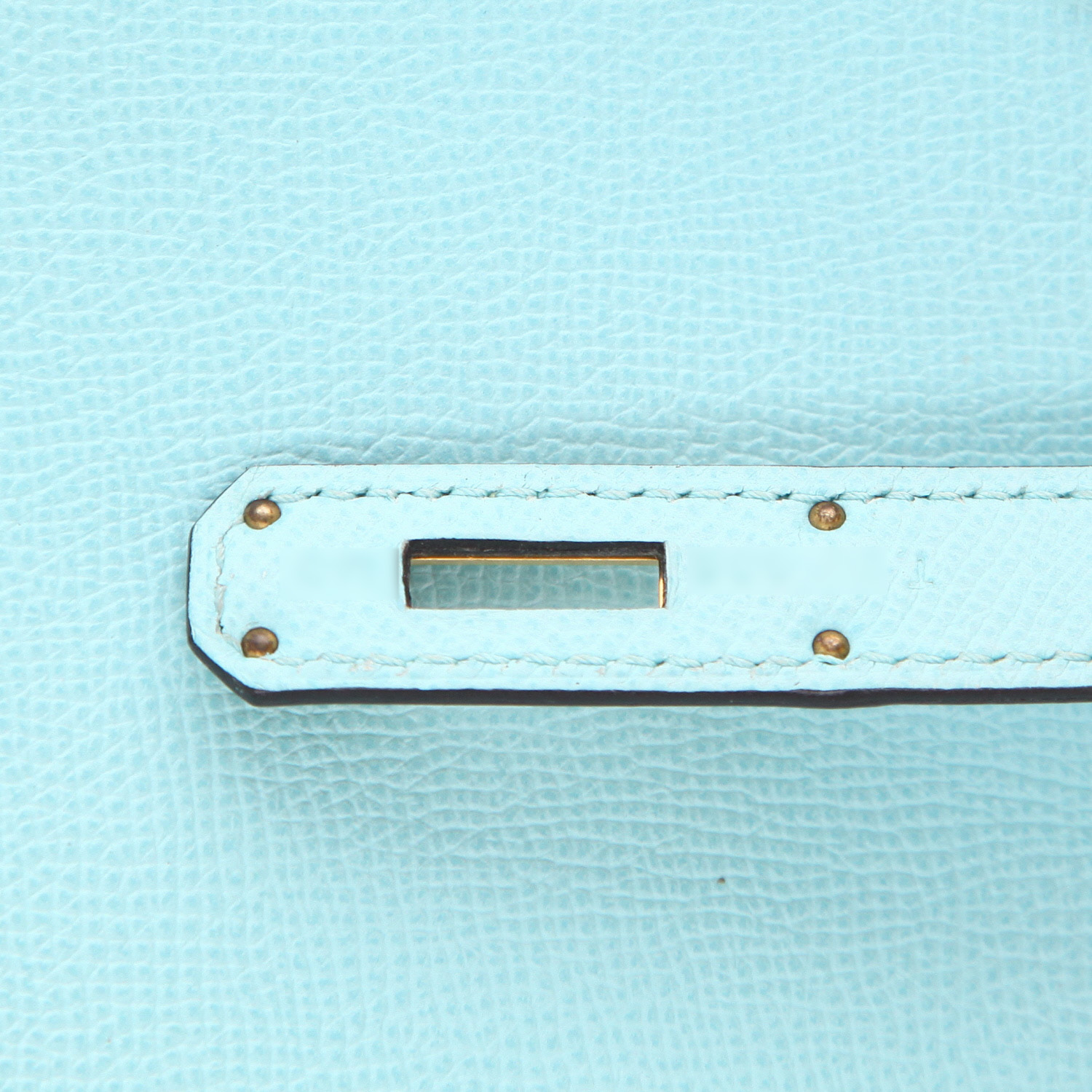 Sac à main Hermès  Birkin 35 cm en cuir epsom Bleu Atoll - Detail D4