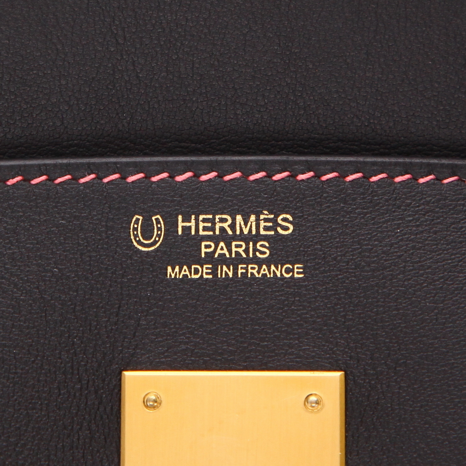 Bolso Hermès Birkin de 30 cm en piel Swift Noir - Detail D2