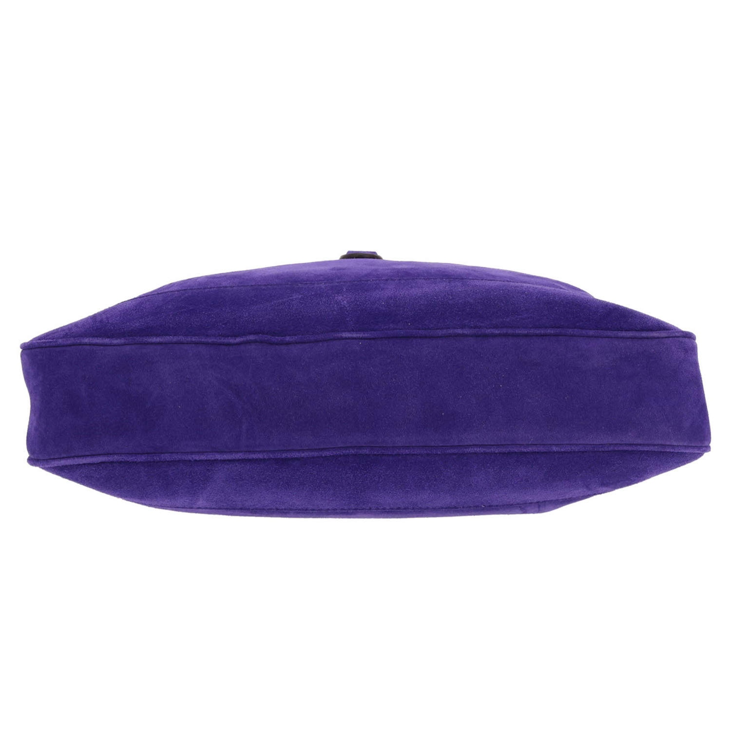 Borsa Gucci  Jackie modello grande  in pelle di vitello scamosciata viola - Detail D1