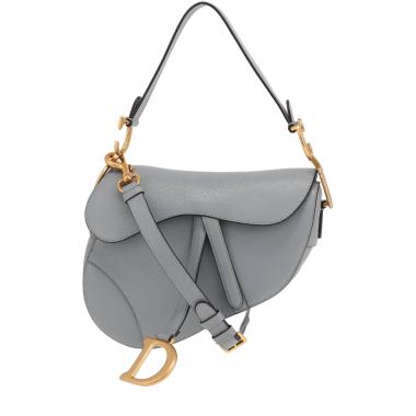 Dior Saddle handbag in grey leather