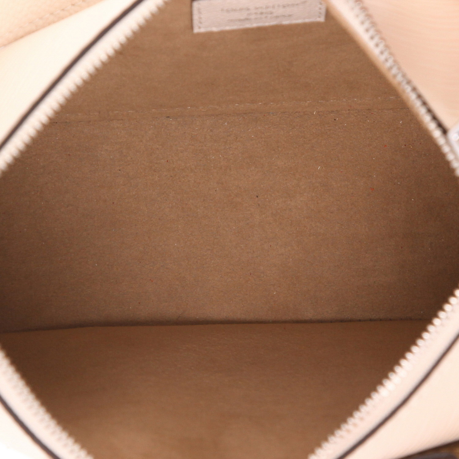 Louis Vuitton ‘Marelle’ shoulder bag or handbag in ecru Épi leather and Monogram canvas - Detail D3