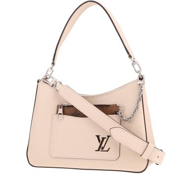 Borsa Louis Vuitton “Marelle”, da spalla o a mano, in pelle Épi écru e tela Monogram