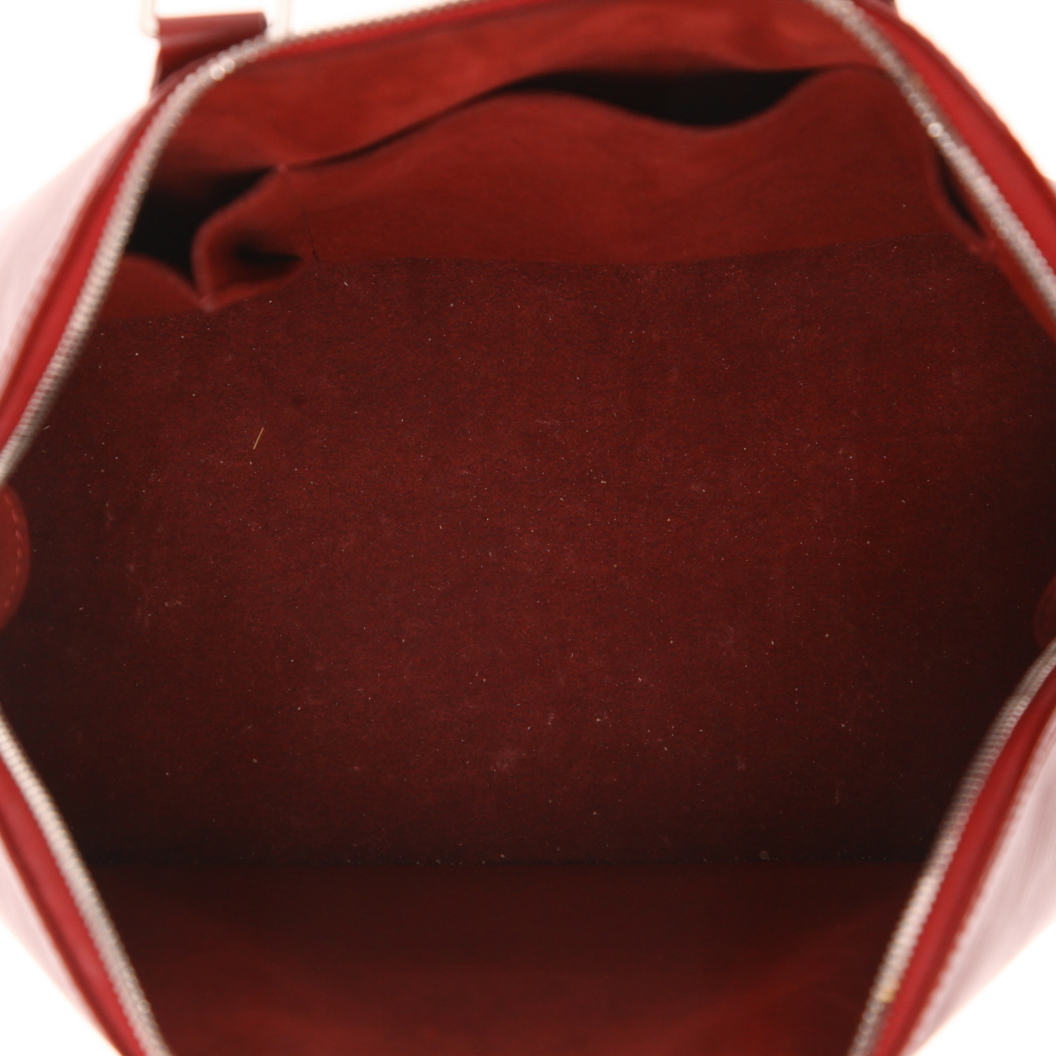 Bolso Louis Vuitton Alma de piel Épi roja - Detail D3