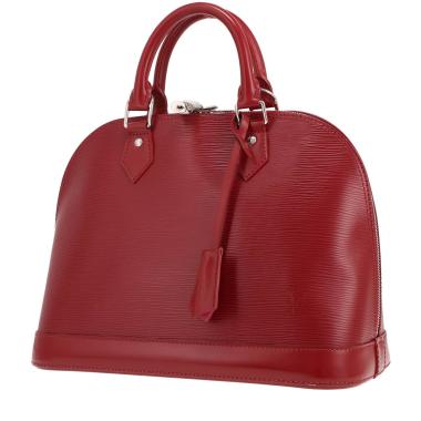 Sac à main Louis Vuitton  Alma en cuir épi rouge