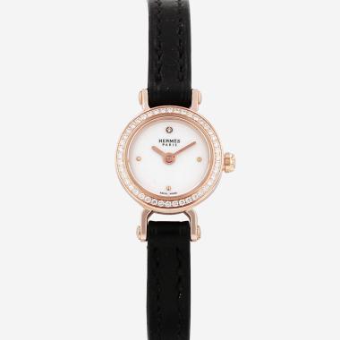 Orologio Hermès Faubourg in oro rosa, cod. Hermès - FG1.171, intorno al 2010