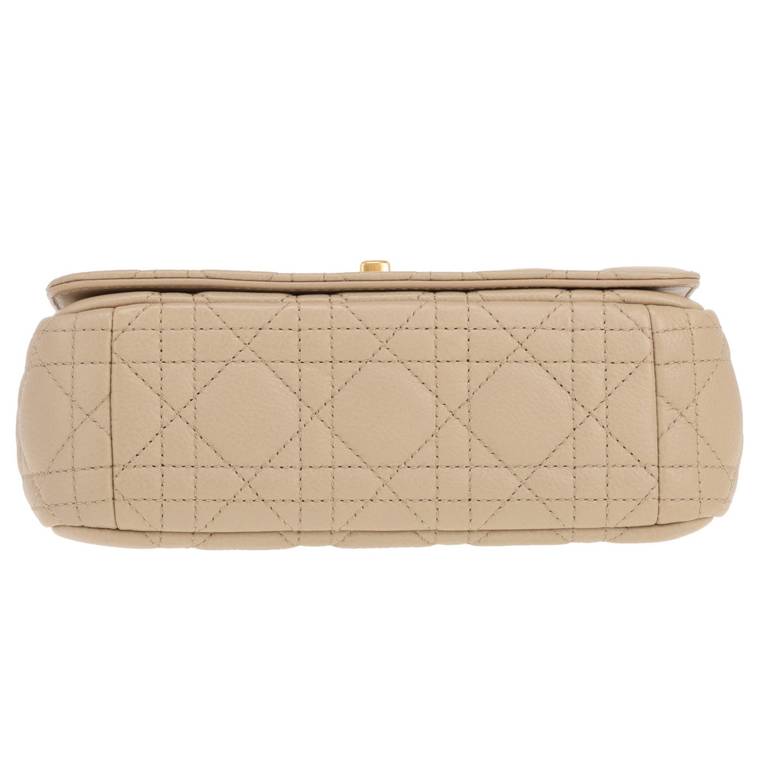 Bolso Dior Caro de piel de cannage beige - Detail D1