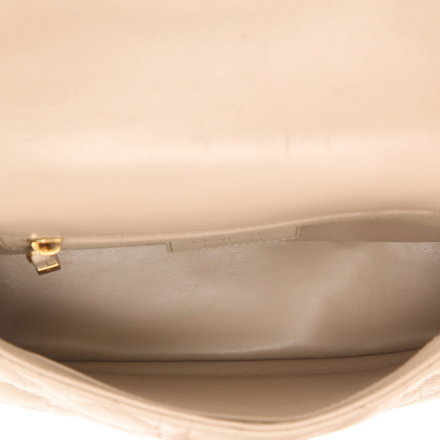 Sac à main Dior  Caro en cuir cannage beige - Detail D3