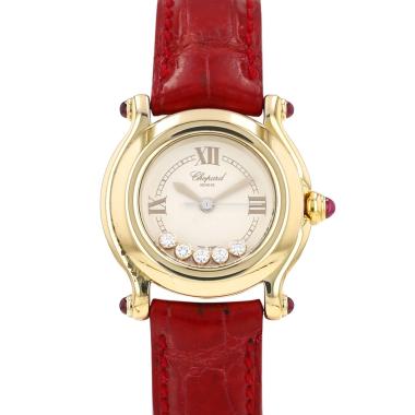 Chopard Happy Sport watch in yellow gold Ref: Chopard - 27/6149-21  Circa 2010