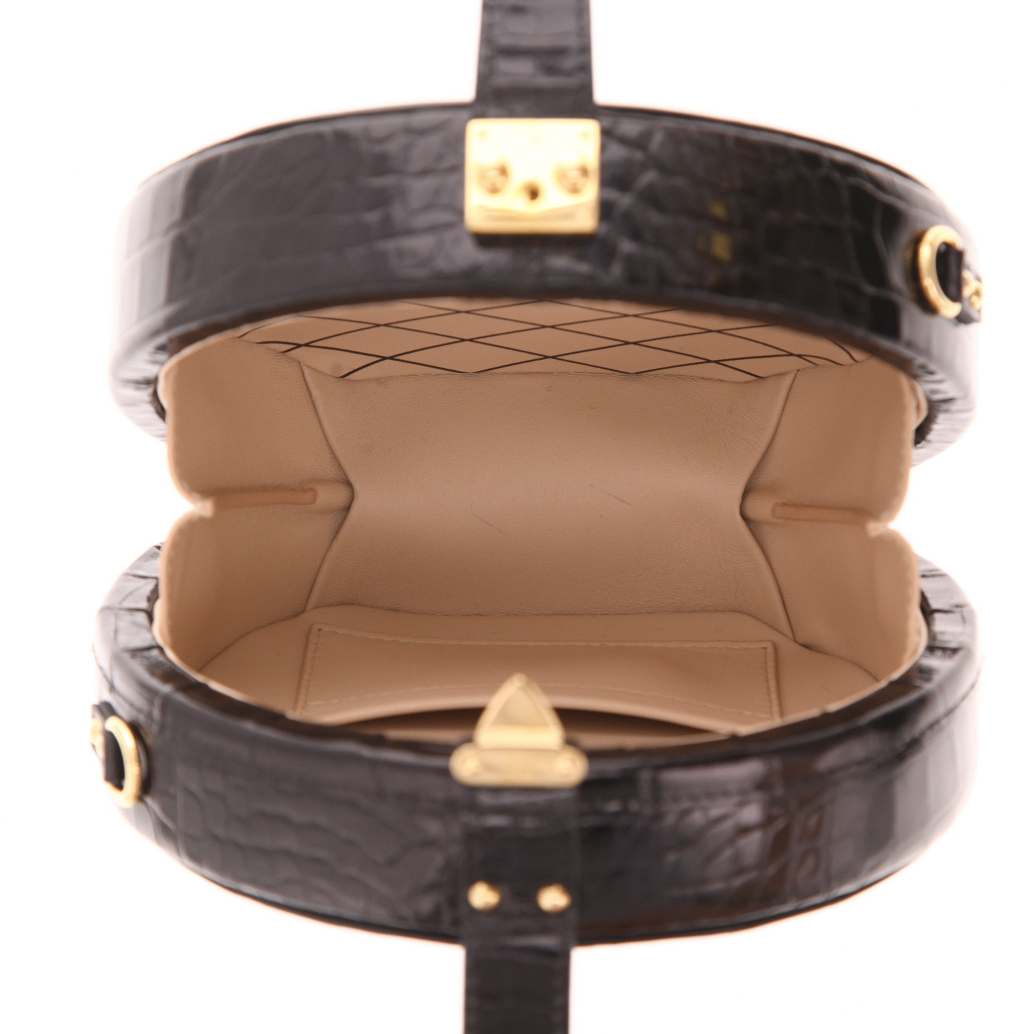Louis Vuitton handbag – Small hat box – in black crocodile leather - Detail D3