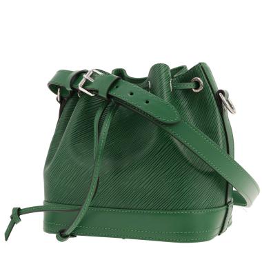 Borsa Louis Vuitton Noé BB in pelle Épi verde