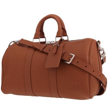 Bolso Louis Vuitton Keepall XS de piel marrón