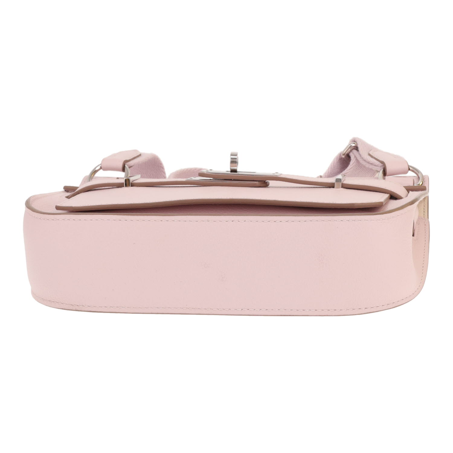 Hermès Jypsiere mini shoulder bag in Pale Mauve Swift leather - Detail D1