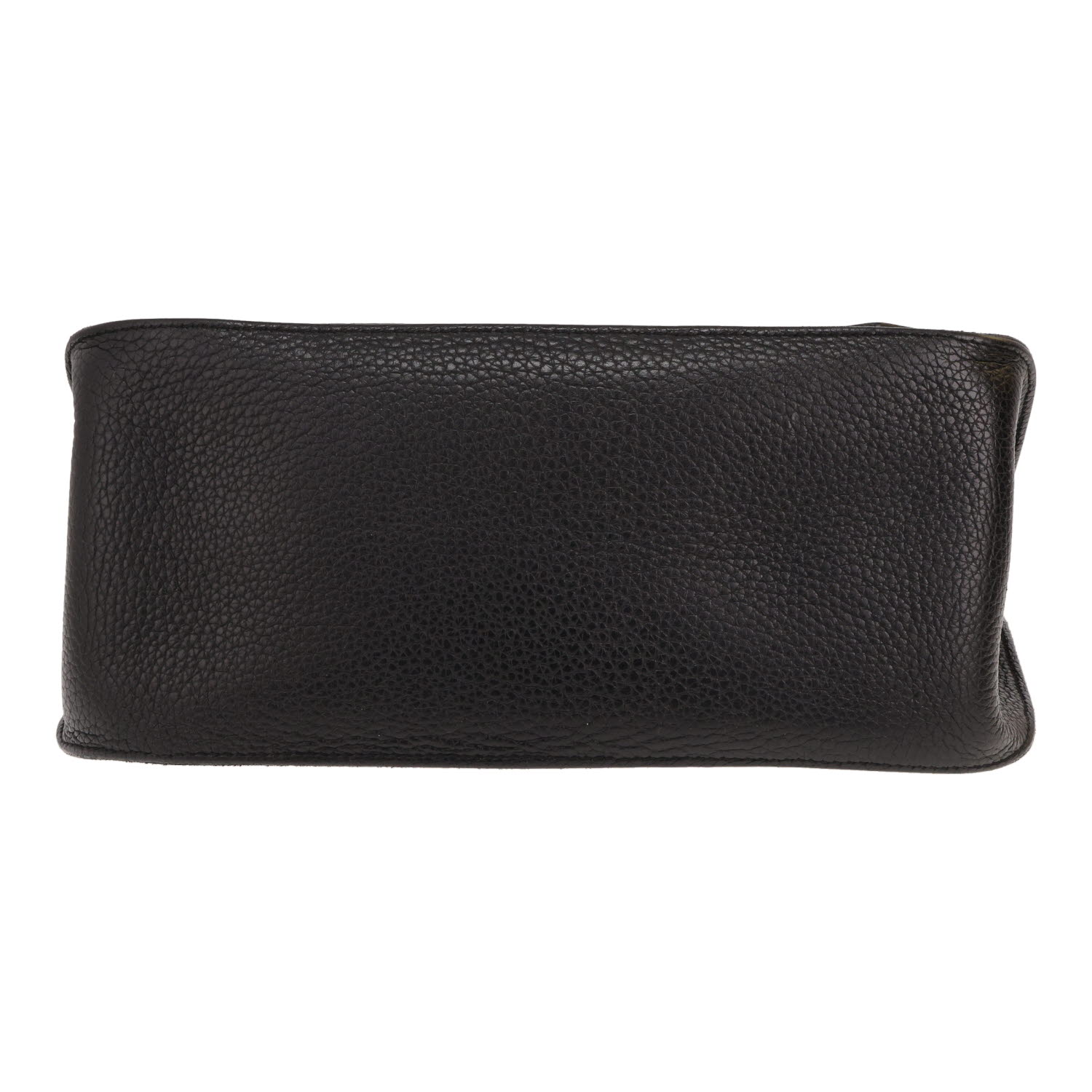 Borsa a tracolla Hermès  Jypsiere 28 cm in pelle di vitello Clémence Noir - Detail D1