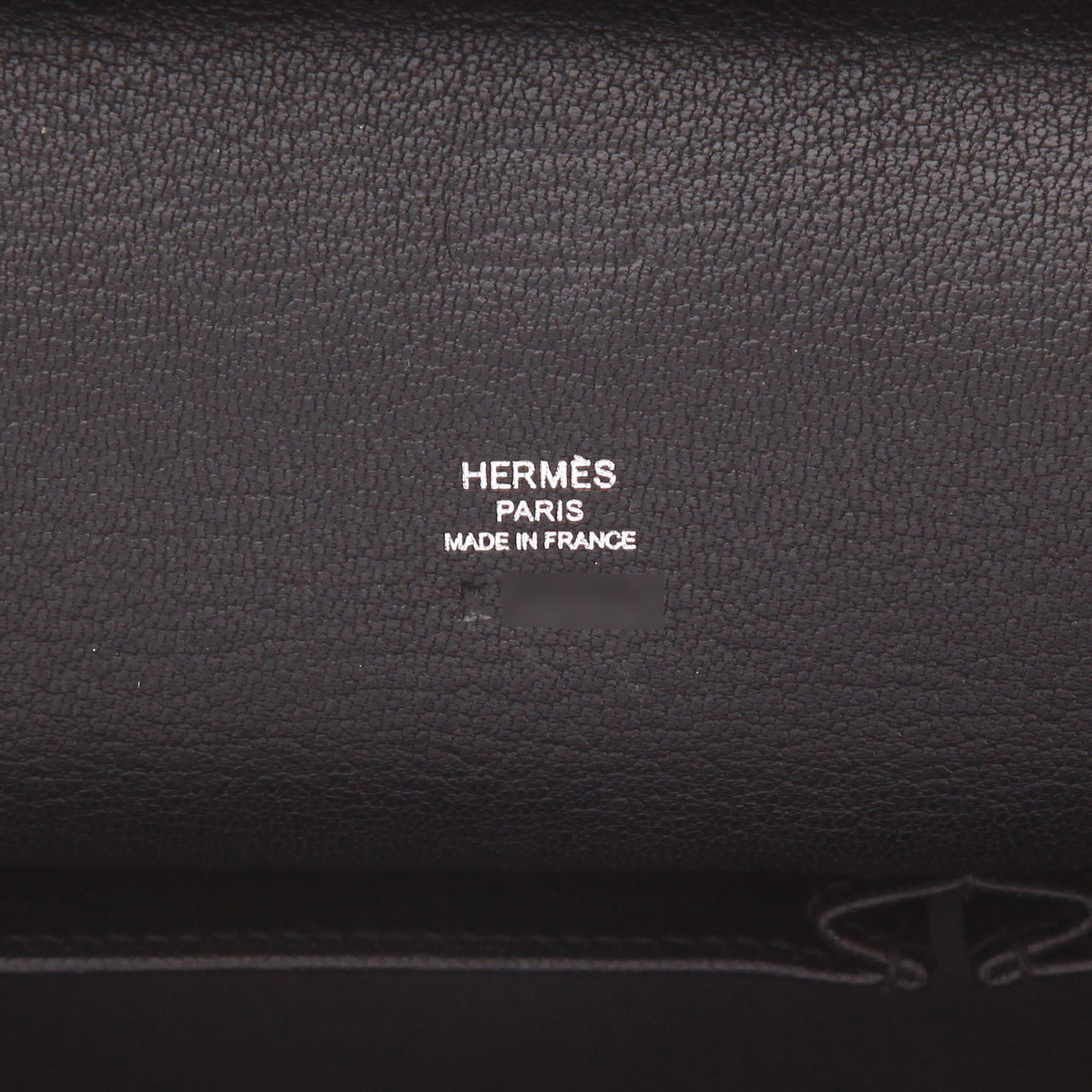 Sac bandoulière Hermès  Jypsiere 28 cm en cuir taurillon clémence noir - Detail D2