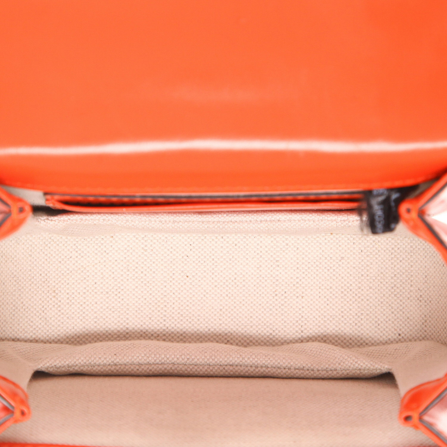 Borsa Gucci Bamboo mini in pelle liscia Orange e Bambou - Detail D3