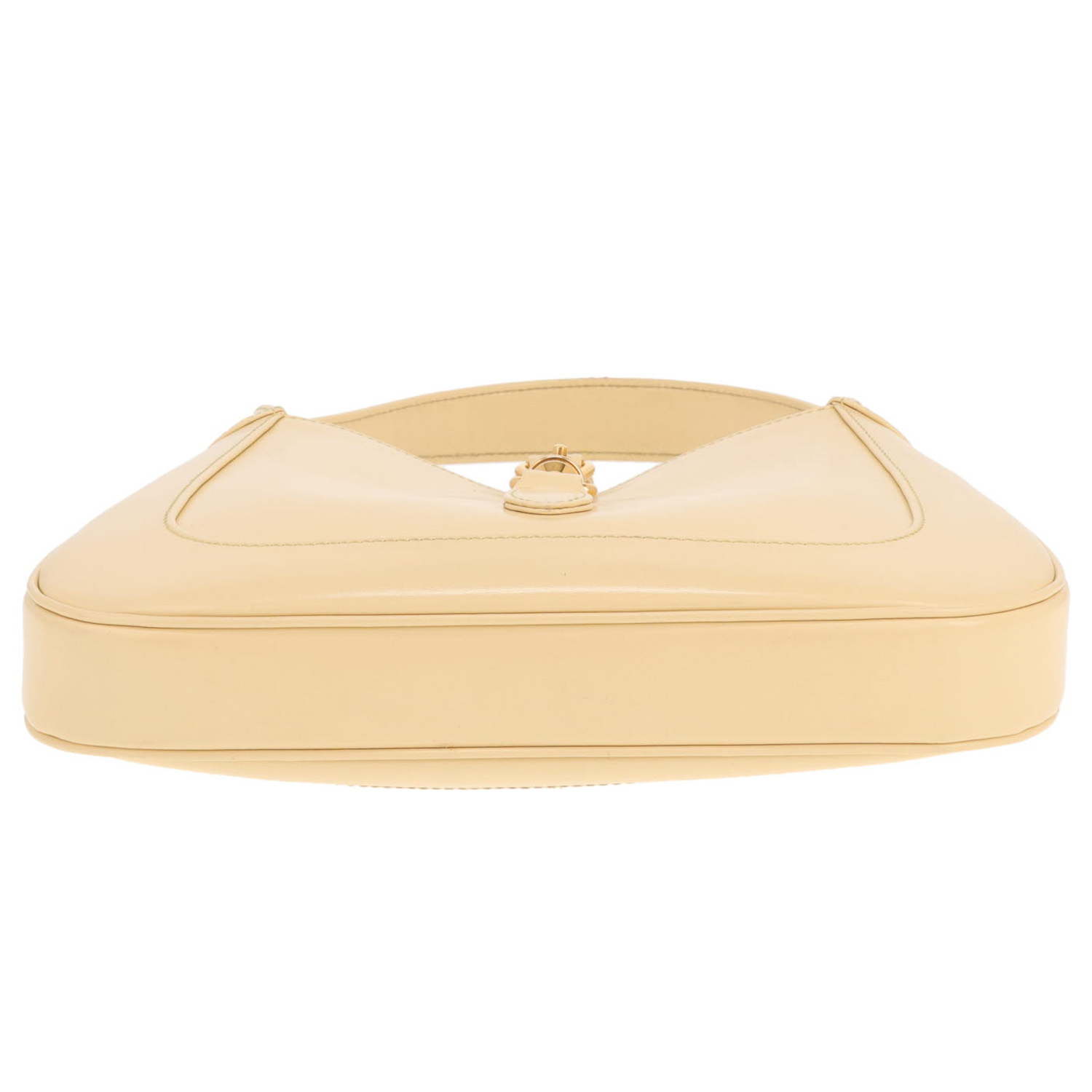 Gucci Jackie handbag in yellow leather - Detail D1
