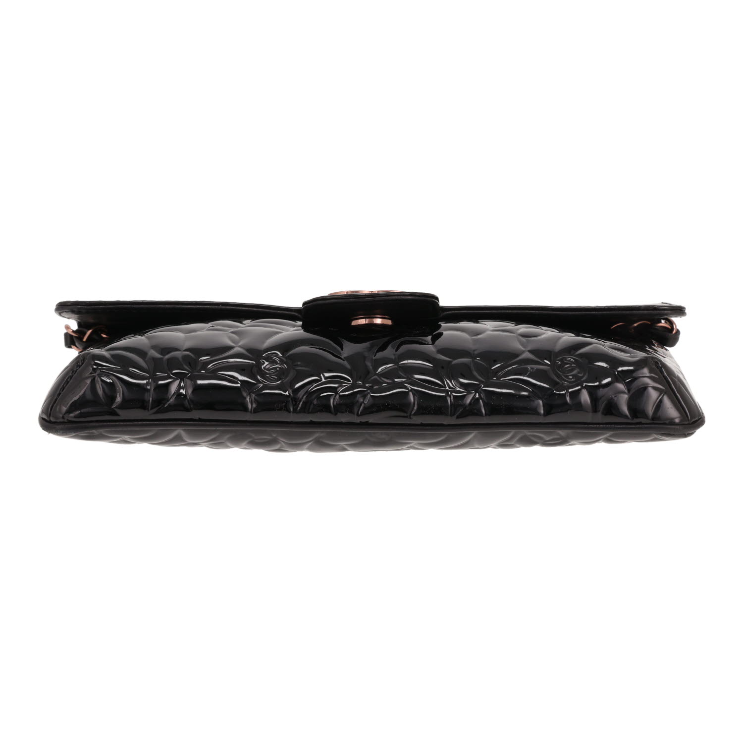 Chanel handbag  Black patent leather flap bag - Detail D1