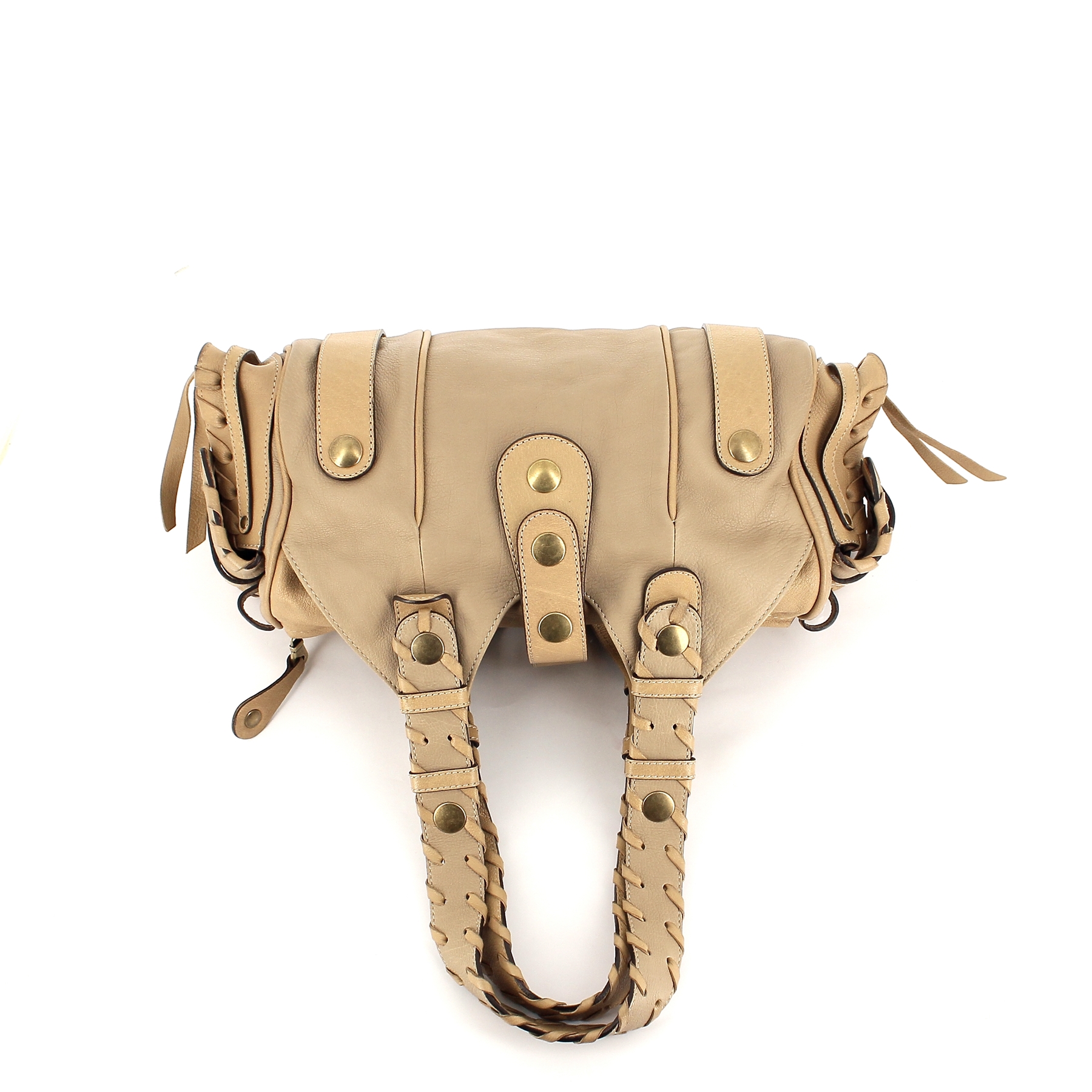 バッグ Vintage Chloe pocket silverado hand bag Chloé Vintage Silverado Shoulder Bag - White Shoulder Bags